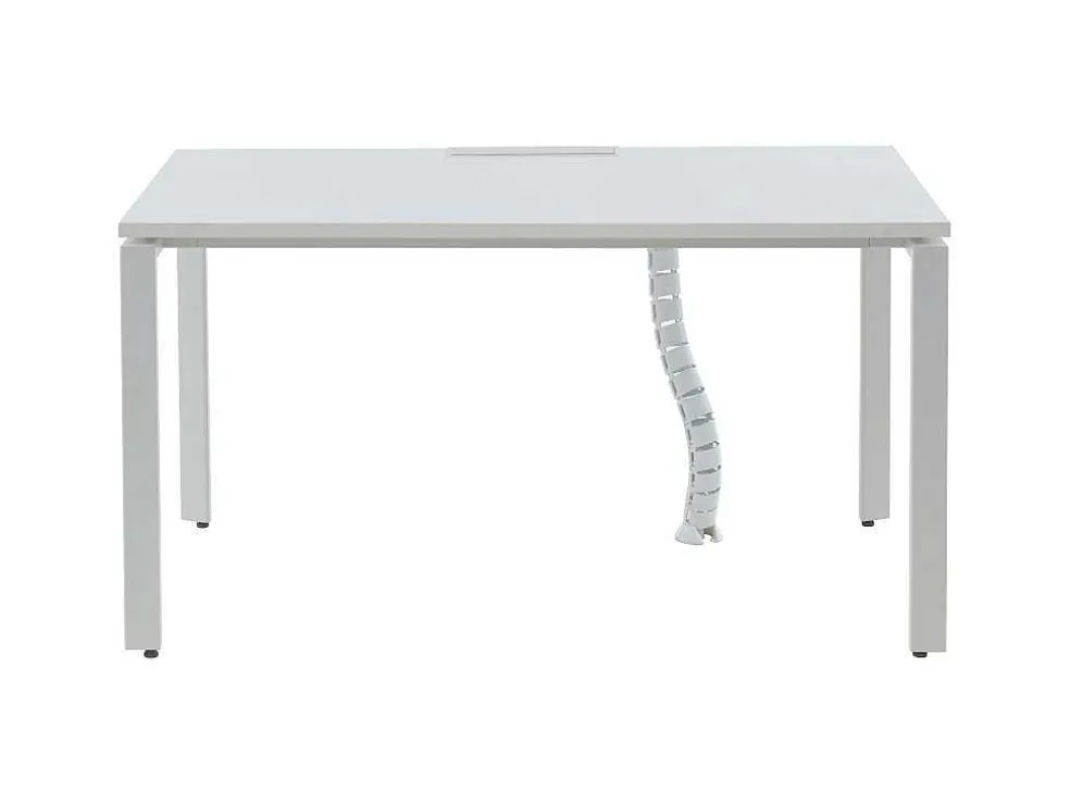 Professioneel Bureau Voor 1 Persoon - Wit - L140 Cm - Downtown