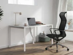 Professioneel Bureau Voor 1 Persoon - Wit - L140 Cm - Downtown