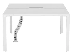 Professioneel Bureau Voor 2 Personen - Wit - L120 Cm - Downtown
