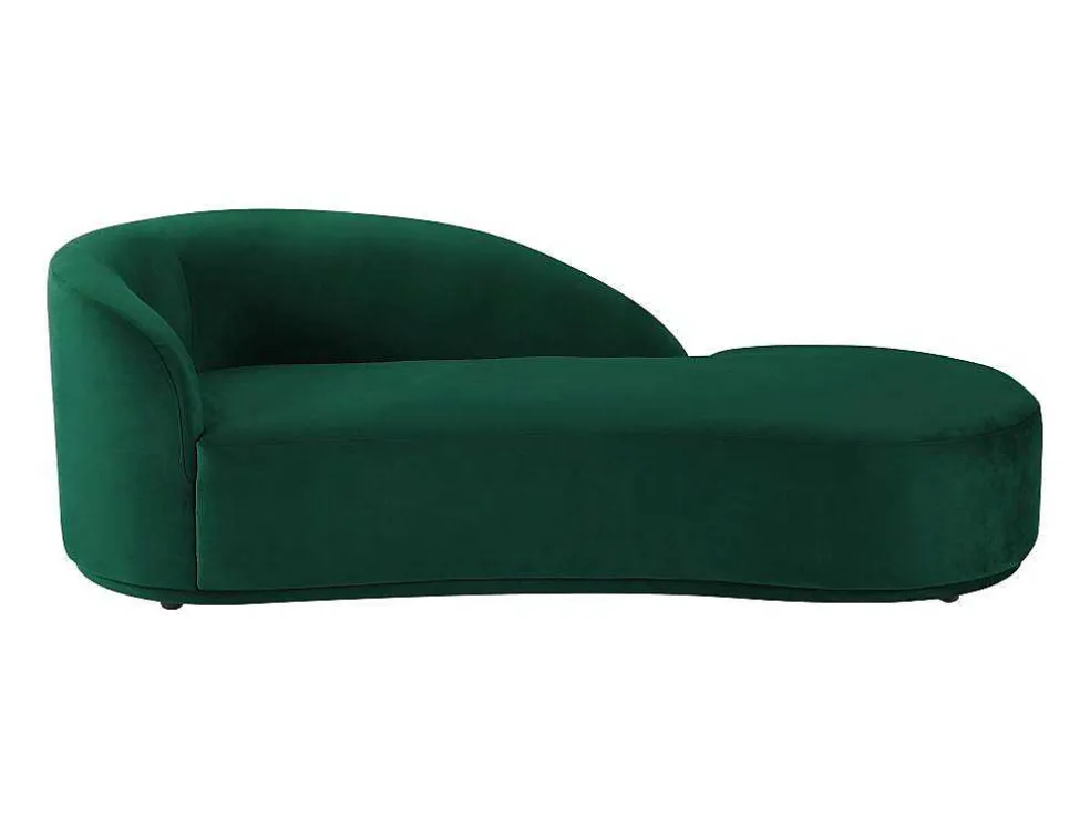 Rechtse Chaise Longue Met Bekleding In Groen Fluweel Lonigo Van Pascal Morabito