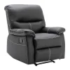 Relaxfauteuil Canby - Kunstleer - Zwart