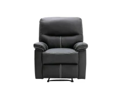 Relaxfauteuil Canby - Kunstleer - Zwart