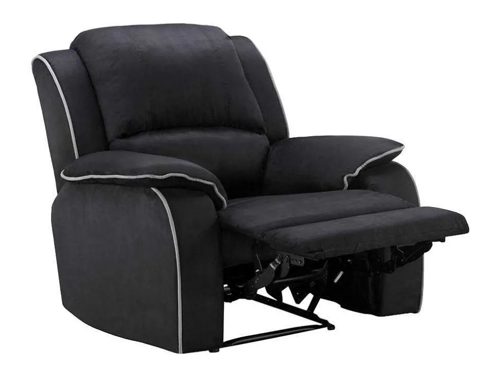 Relaxfauteuil Microvezel Hernani - Zwart