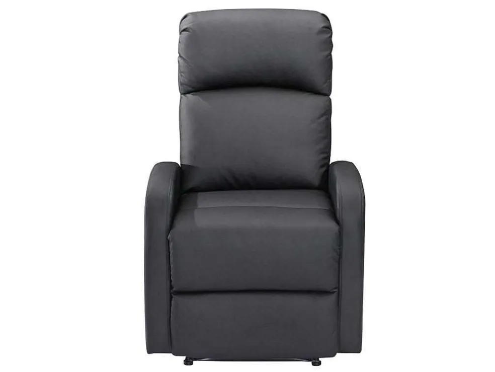 Relaxfauteuil Van Kunstleer Isao - Zwart