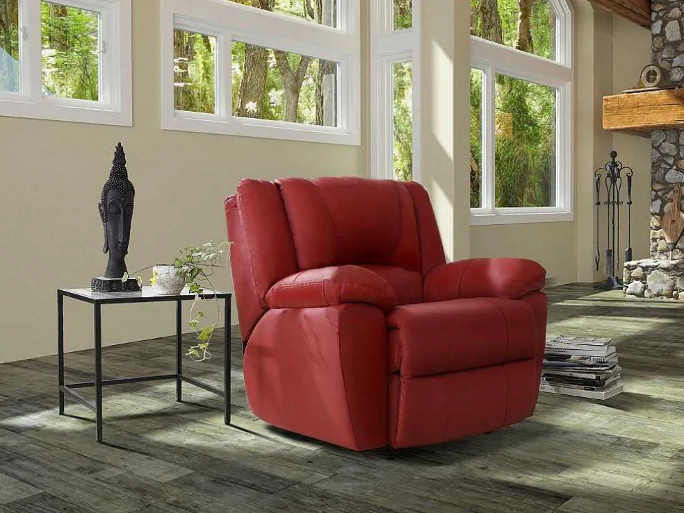 Relaxfauteuil Van Leer Aroma - Rood