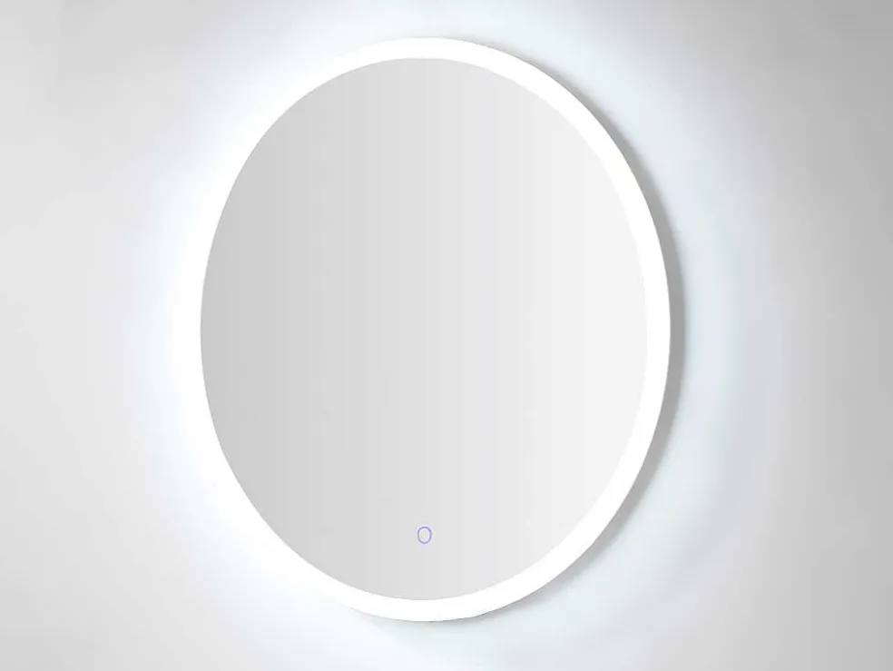 Ronde Badkamerspiegel Met Led-Verlichting Daniela - L60 X H 60 Cm