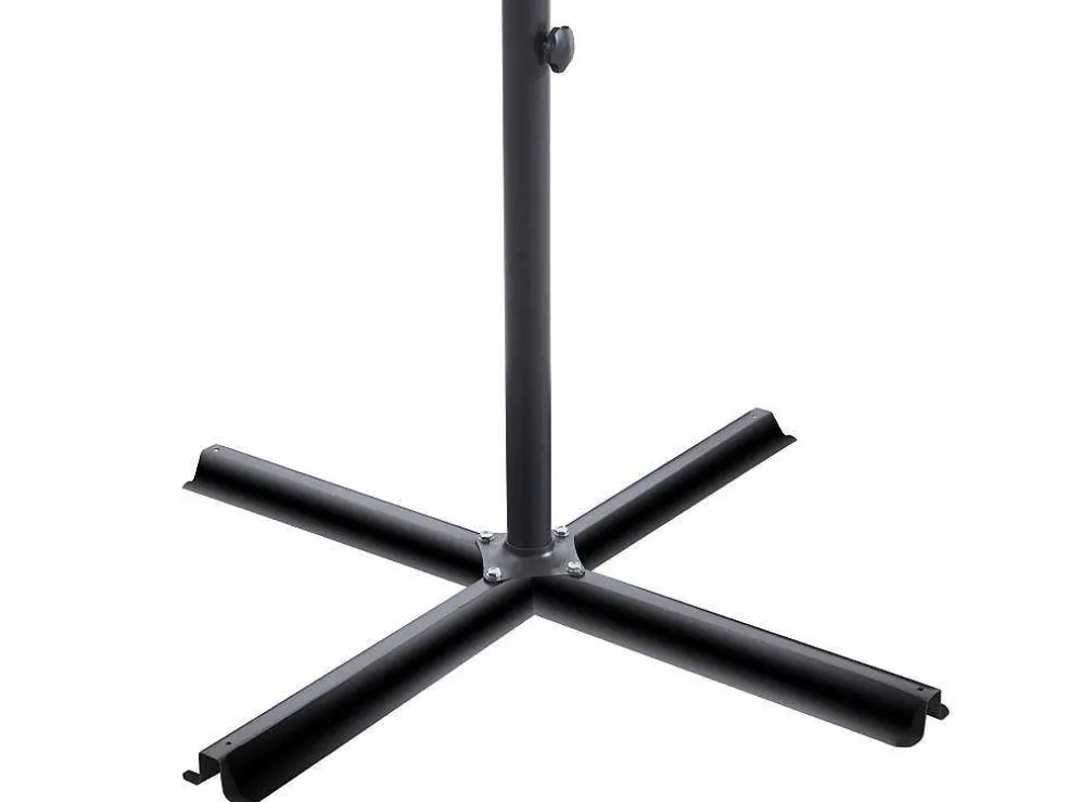 Ronde Hangparasol - Grijs - Staal - Ledverlichting - Diameter: 2,93 M - Pocota