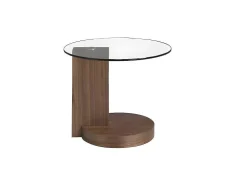 Ronde Notenhouten Hoektafel 2036 Angel Cerda