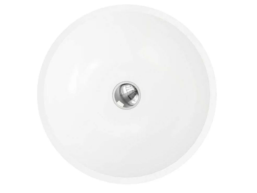 Ronde Wastafel Van Solid Surface - 40 Cm - Wit - Imja