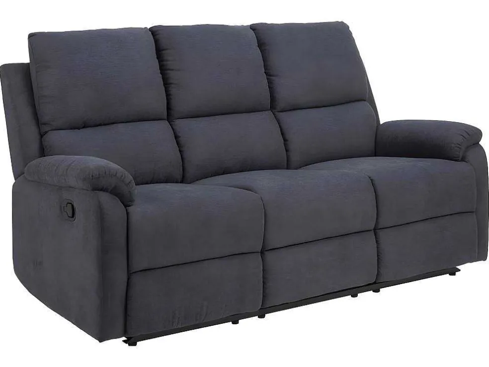 Sabel Bank 3 Persoons Relaxfauteuil Grijs.