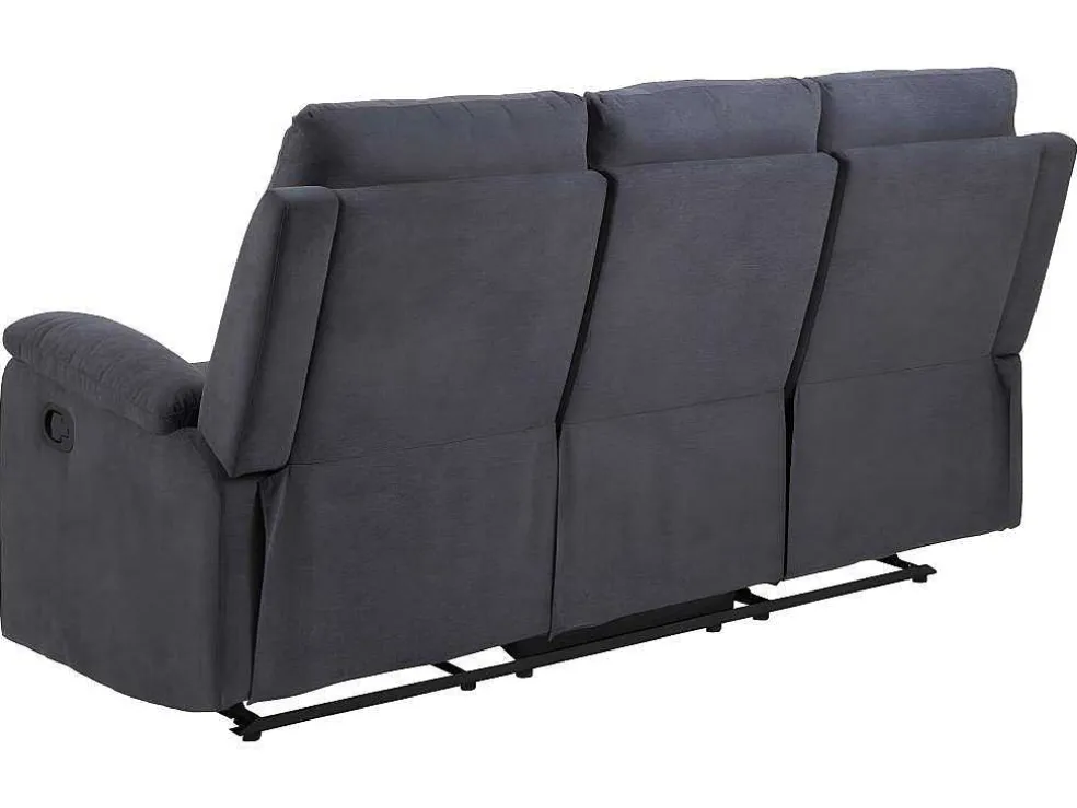 Sabel Bank 3 Persoons Relaxfauteuil Grijs.