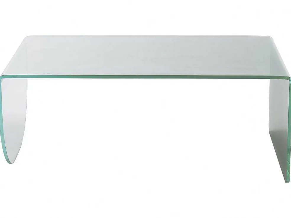 Salontafel Van Gehard Glas - Transparant En Groen - Kinami