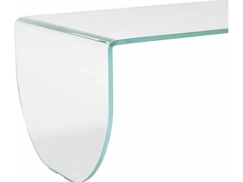 Salontafel Van Gehard Glas - Transparant En Groen - Kinami