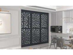 Scheidingswand Gegalvaniseerd Staal L88 X H245 Cm Antraciet - Verstelbare Hoogte - Jaora