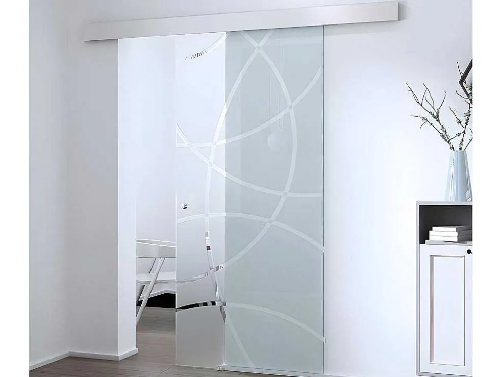 Schuifdeur In Opbouw - H205 X L93 Cm - Gehard Glas