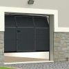 Sectionale Garagedeur - Gegroefd Effect - Centrale Loopdeur - Antraciet - Automatisch - Noria