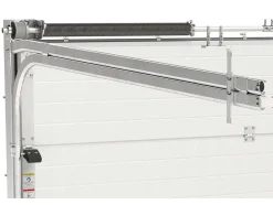 Sectionale Garagedeur - Gegroefd Effect - Centrale Loopdeur - Antraciet - Automatisch - Noria