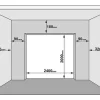 Sectionale Garagedeur Houteffect Wit Met Motor - Prieta