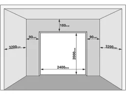 Sectionale Garagedeur Houteffect Wit Met Motor - Prieta