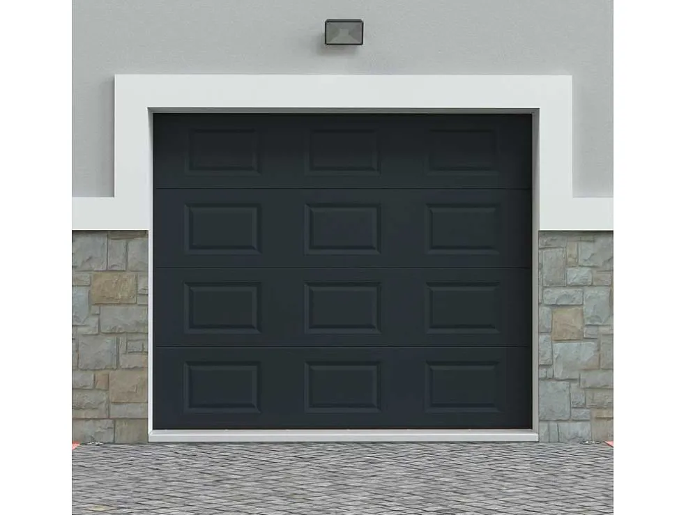 Sectionale Garagedeur Met Antraciet Cassette En Motor - Caopas
