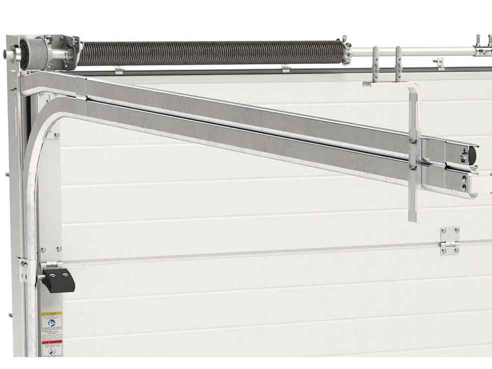 Sectionale Garagedeur Met Somfy Motor Met Centrale Loopdeur Antraciet - Caopas