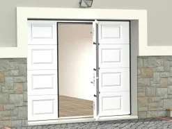 Sectionale Garagedeur Met Somfy Motor Cassette Centrale Deur Wit - Caopas