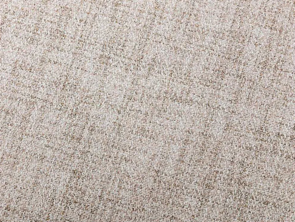 Set Van 2 Barkrukken Van Stof En Wit Metaal - Beige - Kiyola
