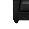 Set Van 2 Fauteuils Chesterfield Van Kunstleer - Wit