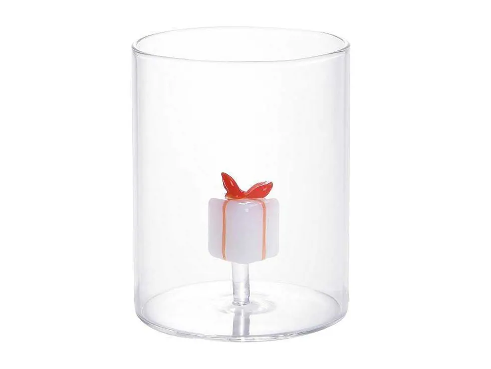 Set Van 4 Glazen Met Kerstmotieven - O7,5 X H9,5 Cm - Scopa