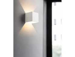 Set Van 2 Ledlampen In Aluminium - H10 Cm - Wit - Paisley