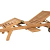 Set Van 2 Ligbedden Met Verschillende Standen In Teak - Licht Hout - Byblos Ii Van Mylia