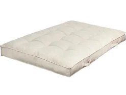 Set Van 1 Matras + 2 Palletkussens Van Ribfluweel - Beige - Baila