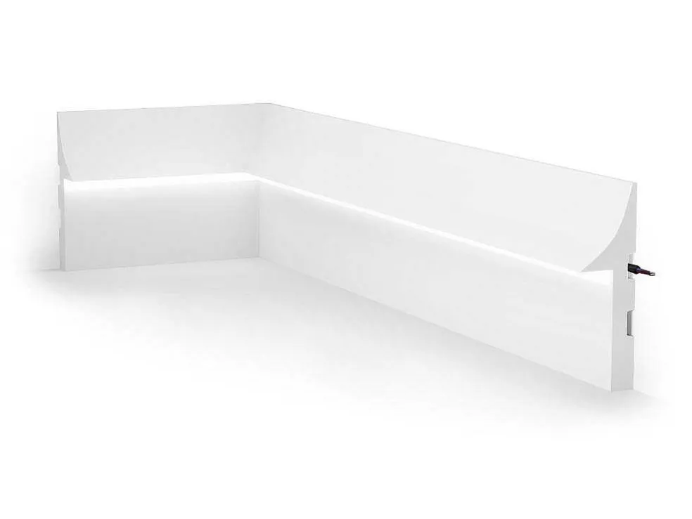 Set Van 3 Plinten Van Polystyreen L290 X H15 Cm Wit - Radeno