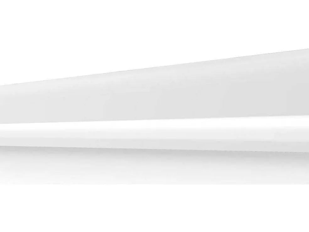 Set Van 3 Plinten Van Polystyreen L290 X H10 Cm Wit - Coreo