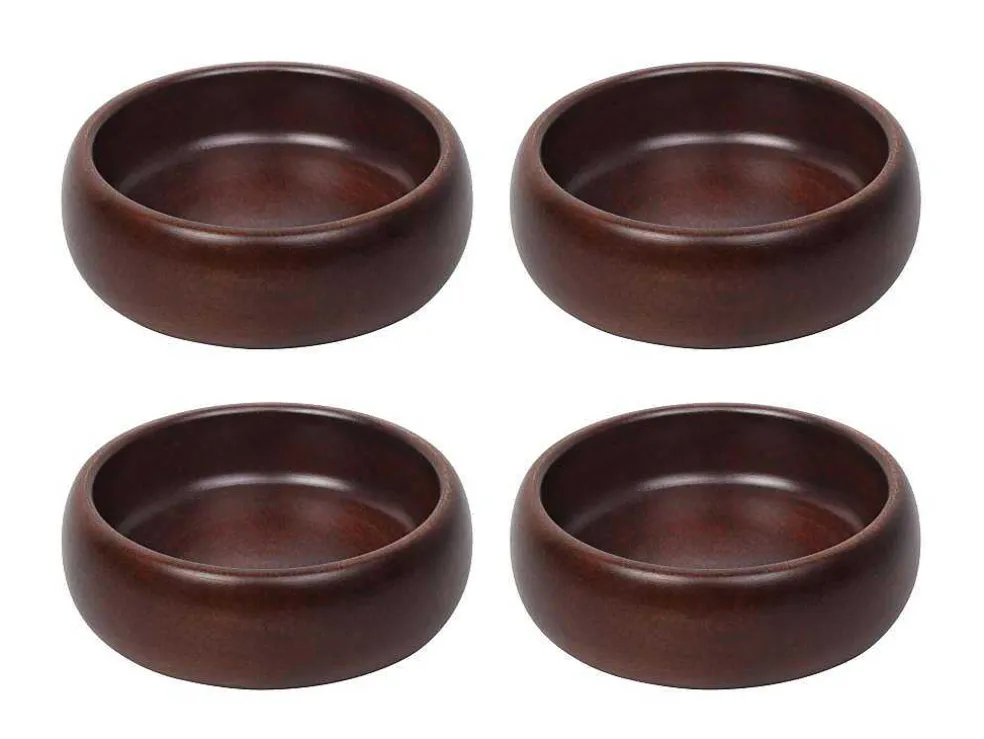 Set Van 4 Schaaltjes - D13 X H4 Cm - Mangohout - Naturel - Valisa