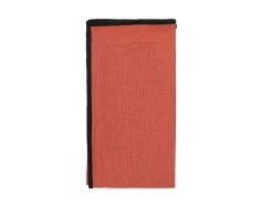 Set Van 4 Servetten Van Katoen En Linnen - 45 X 45 Cm - Terracotta - Borina
