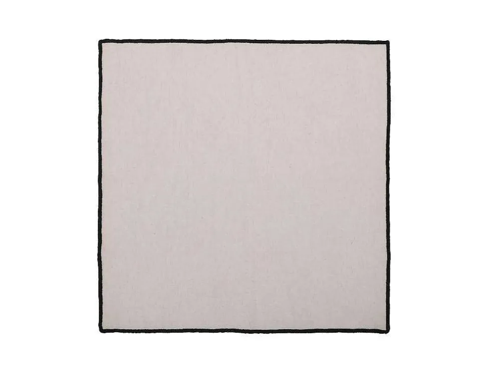 Set Van 4 Servetten Van Katoen En Linnen - 45 X 45 Cm - Taupegrijs - Borina
