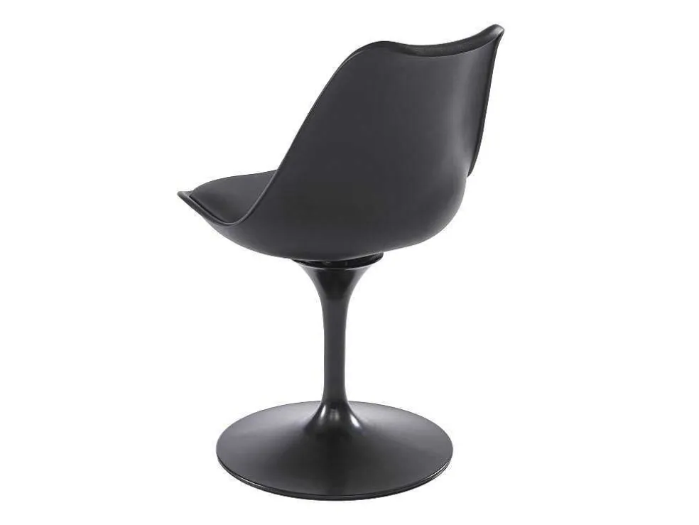 Set Van 2 Stoelen In Polypropeen, Kunstleer En Metaal - Zwart - Xafy