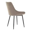 Set Van 2 Stoelen Masurie - Fluweel - Taupe