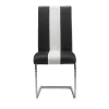 Set Van 4 Stoelen Trinity Van Kunstleer - Zwart En Wit - Van Pascal Morabito