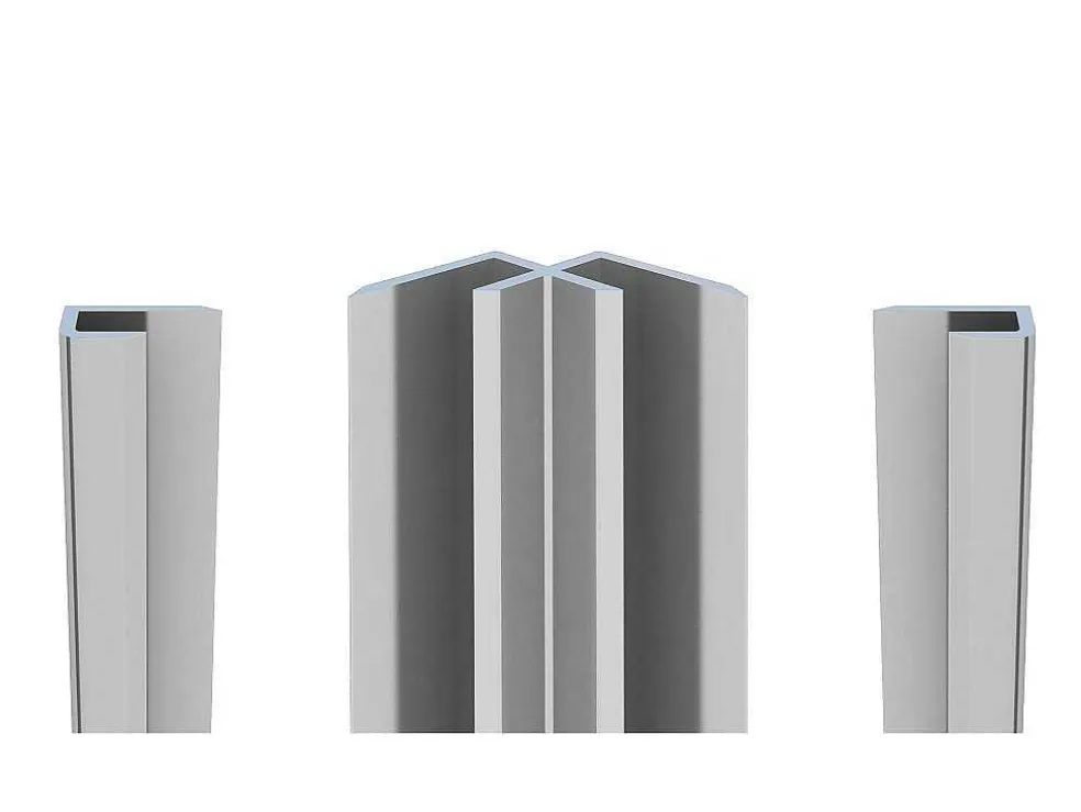 Set Van Twee Douchewandpanelen Inclusief Profielen - 2X L90Cm X H210 Cm