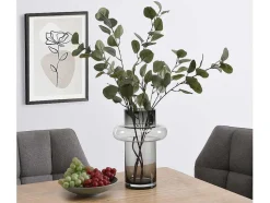 Set Van 2 Vazen Van Getint Glas - D25 X H30 Cm - Glas - Gerookt Grijs - Valoit