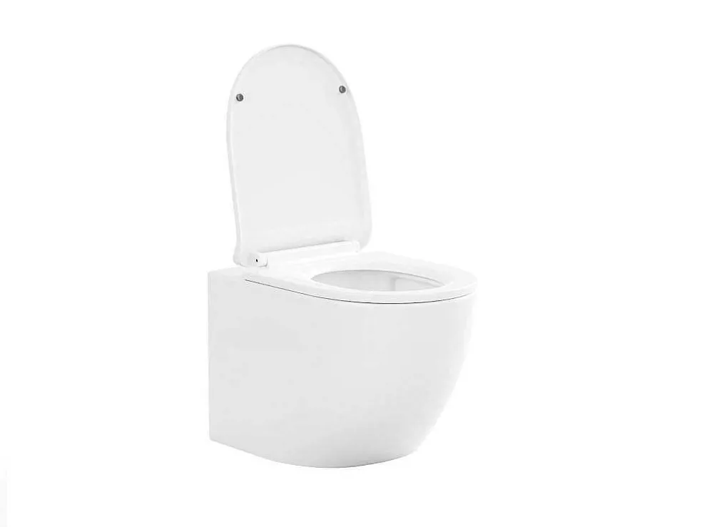 Set Voor Glanzend Witte Hang-Wc Met Voorwandsysteem En Bedieningsplaat - Javoine