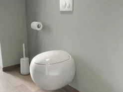 Set Voor Hang-Wc Van Wit Keramiek Met Voorwandsysteem En Bedieningsplaat - Huro Ii