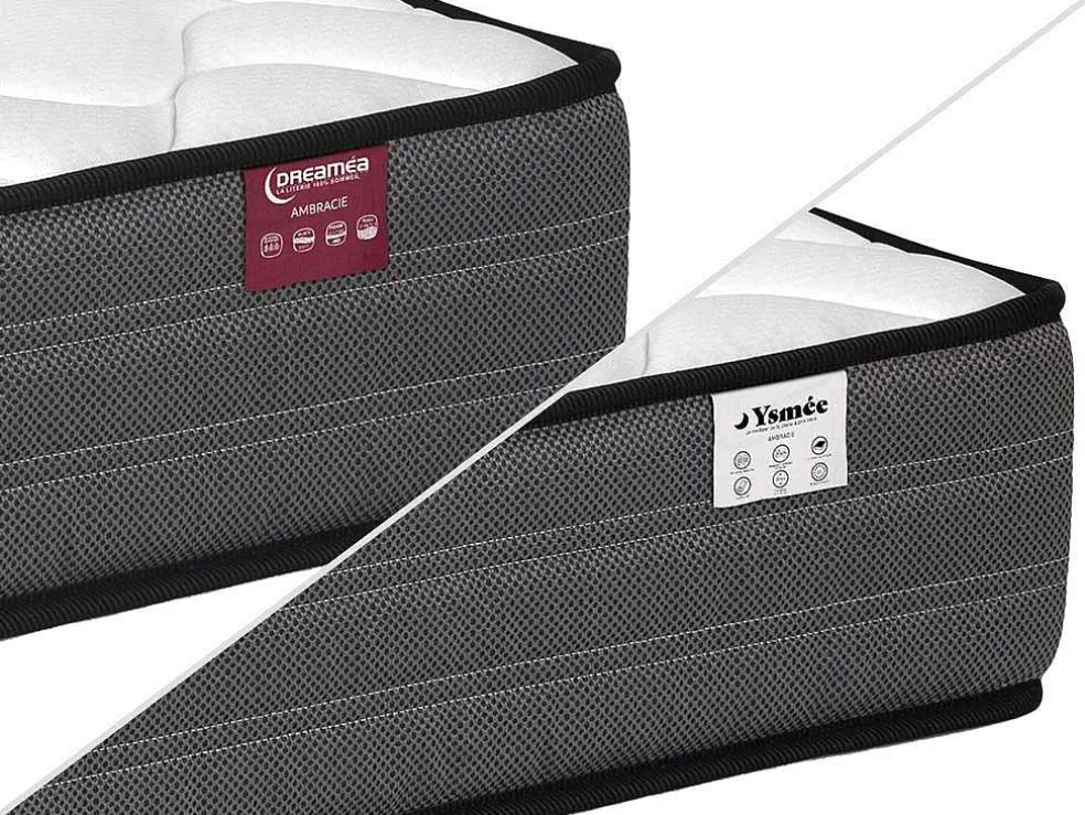 Set 160 X 200 Cm Bedbodem + Matras Met Pocketveren - Ambracie Van Ysmee