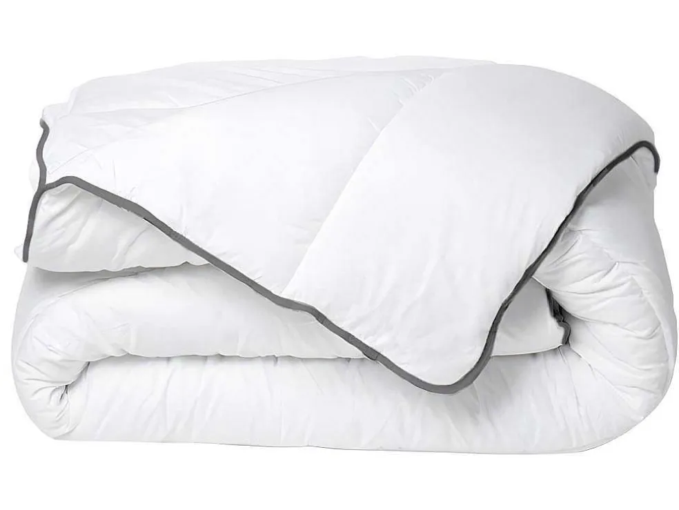 Set Zijdezacht Dekbed 200 X 200 Cm + 2 Hoofdkussens 60 X 60 Cm - Wit - Biesya