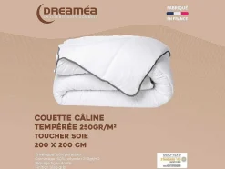 Set Zijdezacht Dekbed 200 X 200 Cm + 2 Hoofdkussens 60 X 60 Cm - Wit - Biesya