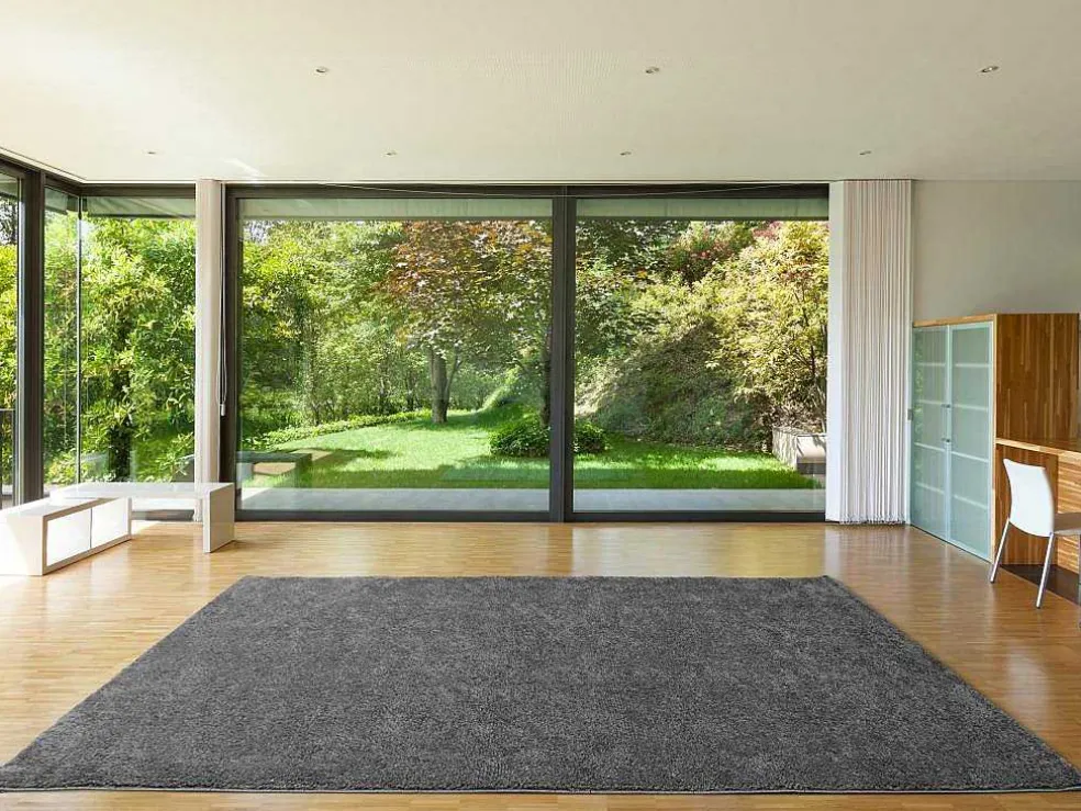 Shaggy Hoogpolig Tapijt - 160 X 230 Cm - Antraciet - Milinio