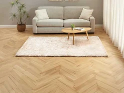 Shaggy Langpolig, Zacht Vloerkleed - 140 X 200 Cm - Beige - Dolce
