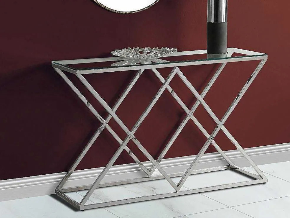 Sidetable Charlotte - Gehard Glas En Staal - Chroomkleurig - Van Pascal Morabito